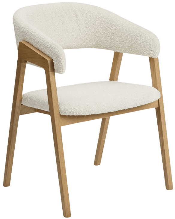 Boucle Dining Armchair